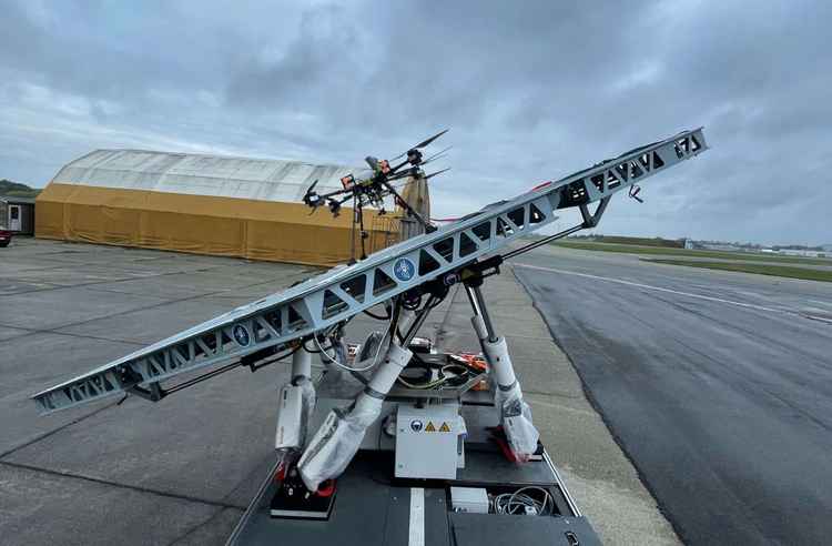Prueba de drones en alta mar