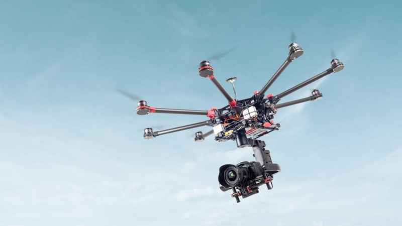 dron con cámara