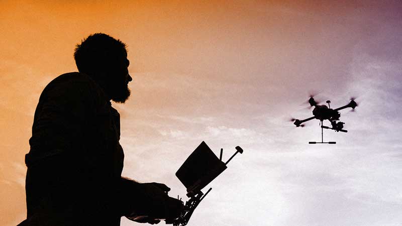 condena en el Reino Unido por vuelo de drones