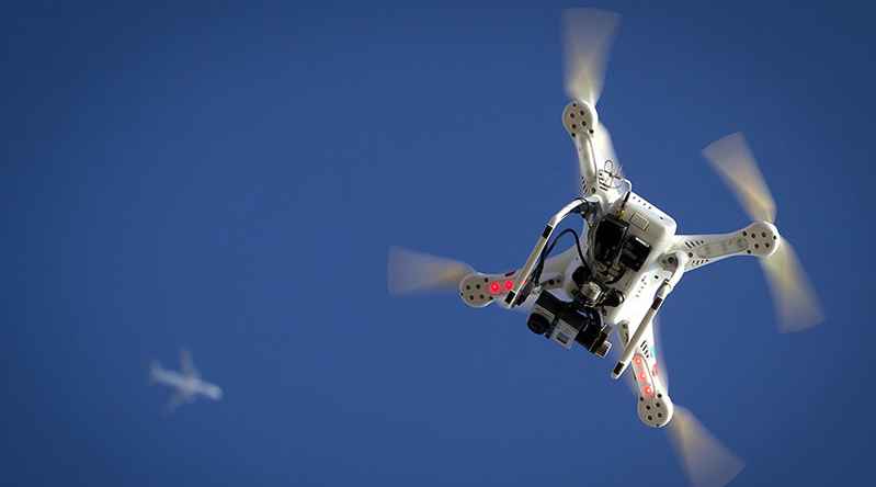 drone se estrella en una prisión