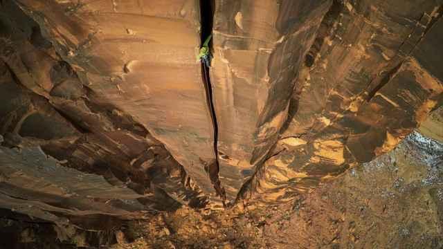 escalador en Moab