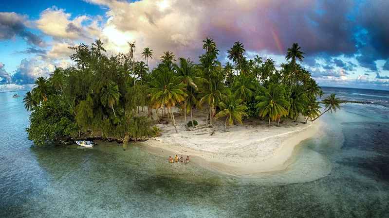 isla Perdida en Tahaa, Polinesia Francesa