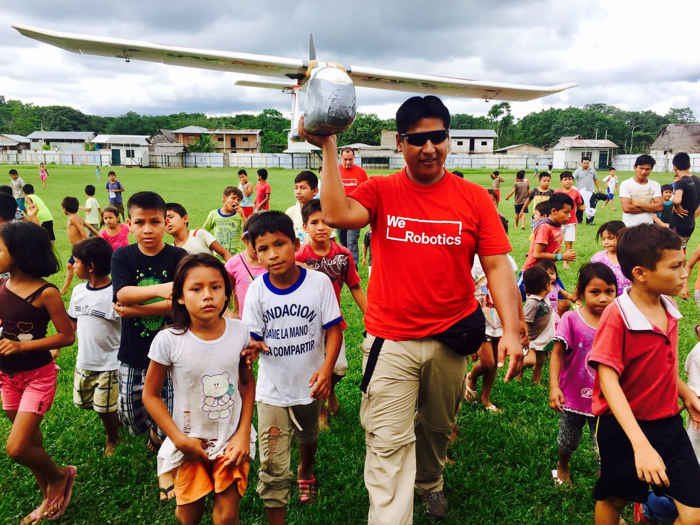 lanzamiento de un drone con anti- veneno para serpiente