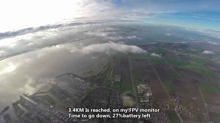 drone DJI Phantom 2 vuela a 11.000 pies
