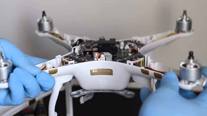 reparación de un drone
